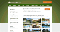 Desktop Screenshot of laesmeraldaquindio.com