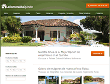 Tablet Screenshot of laesmeraldaquindio.com